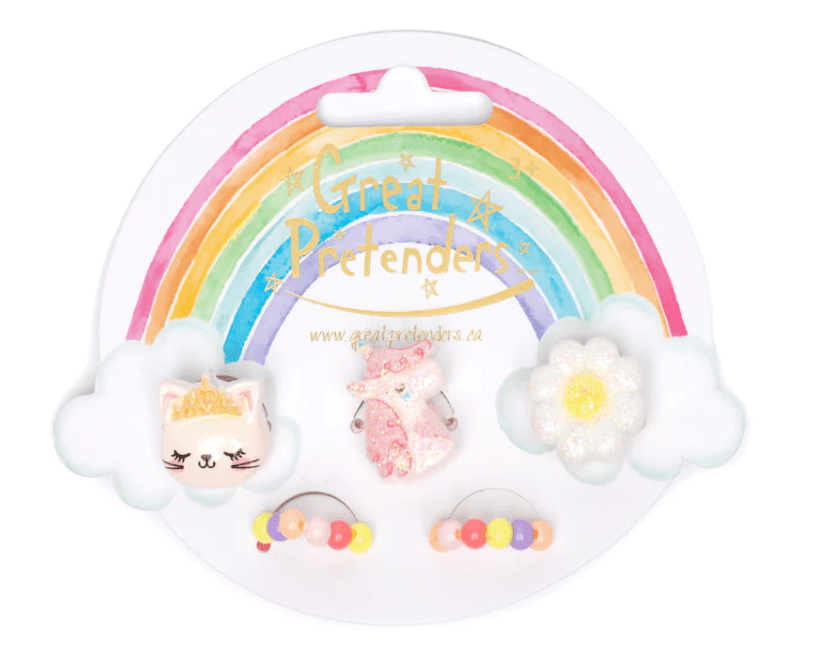 CEC Flower Kitty Unicorn Elastic Rings Set - hip-kid