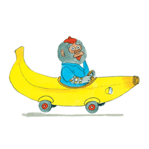 Tattly Bananas Gorilla & Car Tattoo Pair - hip-kid
