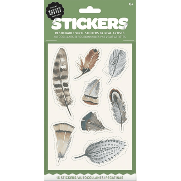 Tattly Sticker Sheet - Watercolor Feathers - hip-kid