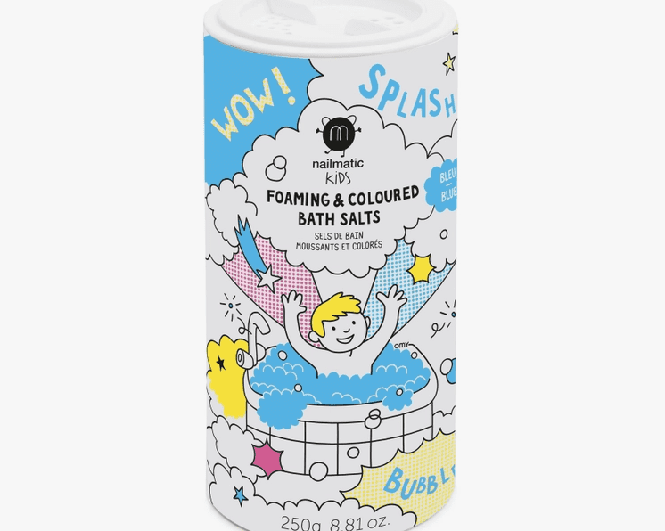 Nailmatic Foaming & Coloured Bath Salts - Blue - hip-kid