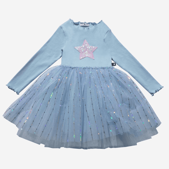 Petite Hailey Pastel PH Tutu Dress - Sky Blue - hip-kid