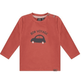 Babyface Baby Boys L/S Bon Voyage Tee & Jogger Set - Red/Concrete - hip-kid