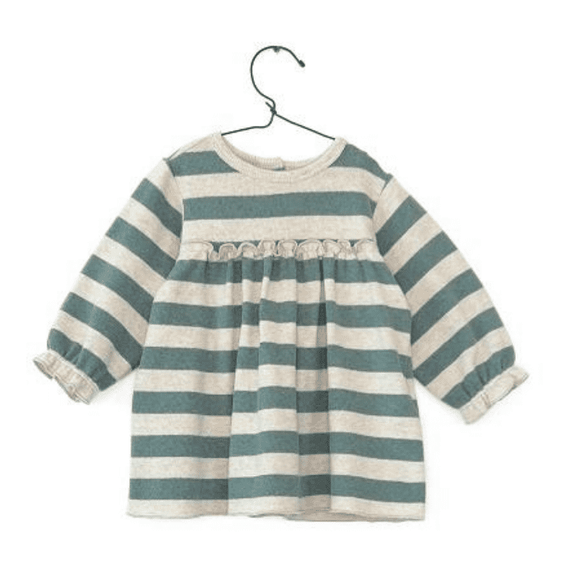 Play Up Printed Striped Jersey Dress - hip-kid