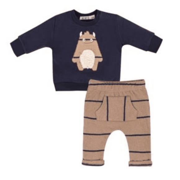 EMC L/S Tee & Striped Pant Set - hip-kid