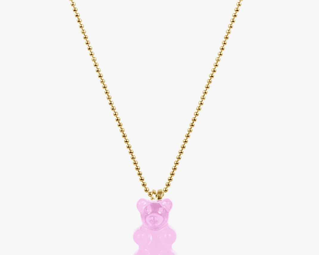 Little Miss Zoe Gummy Bear Charm Necklace Bottle - hip-kid