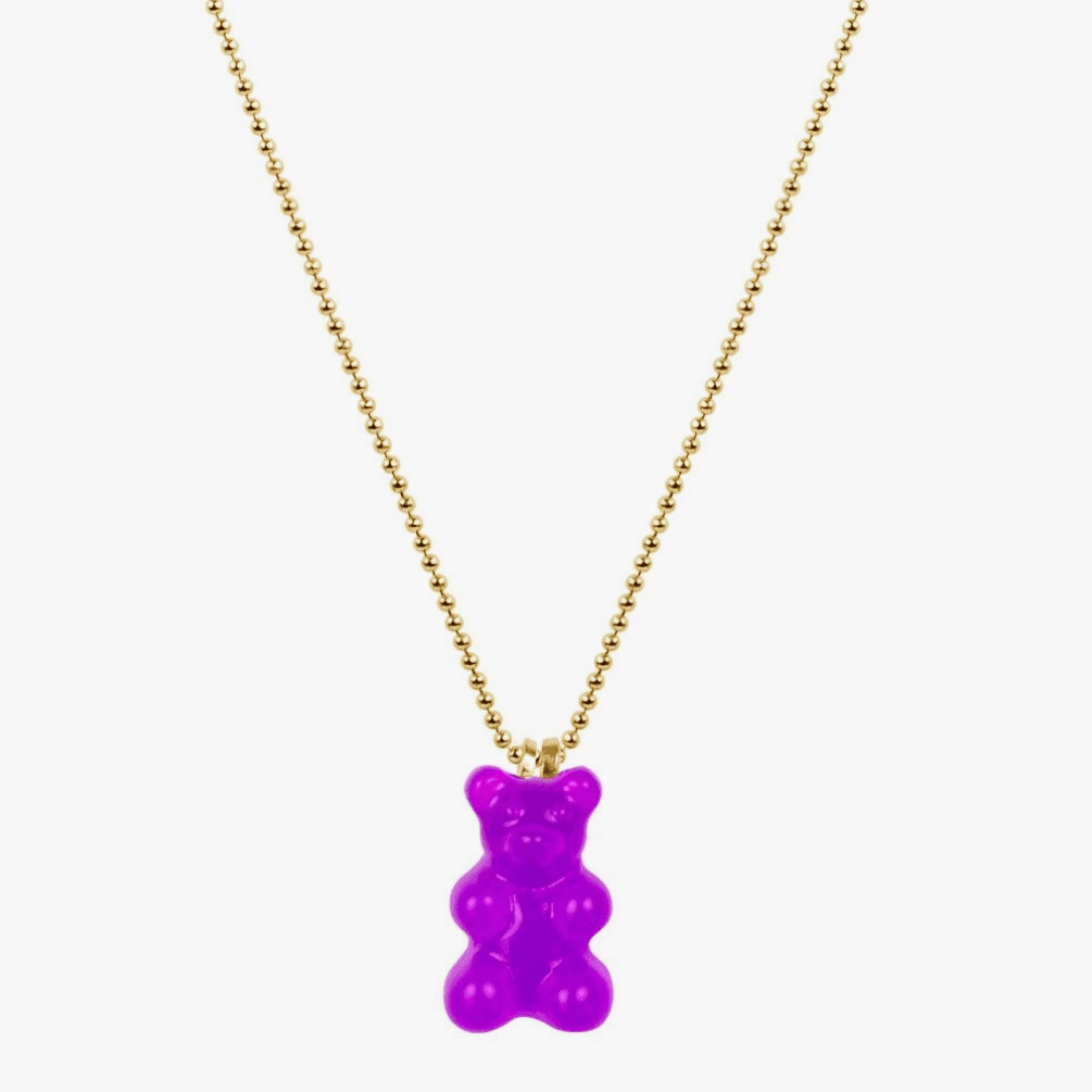 Little Miss Zoe Gummy Bear Charm Necklace Bottle - hip-kid