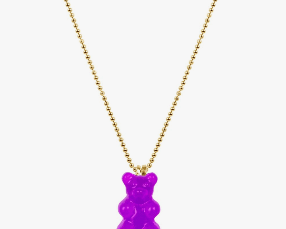 Little Miss Zoe Gummy Bear Charm Necklace Bottle - hip-kid