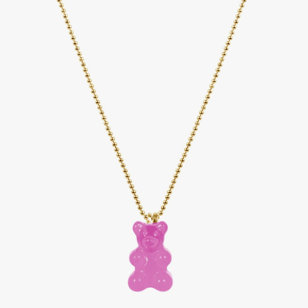 Little Miss Zoe Gummy Bear Charm Necklace Bottle - hip-kid