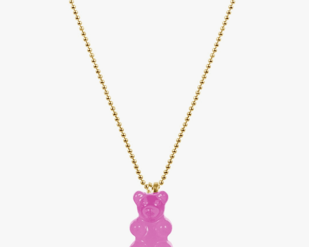 Little Miss Zoe Gummy Bear Charm Necklace Bottle - hip-kid