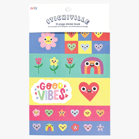 OOLY Stickiville Book - Happy Hearts - hip-kid