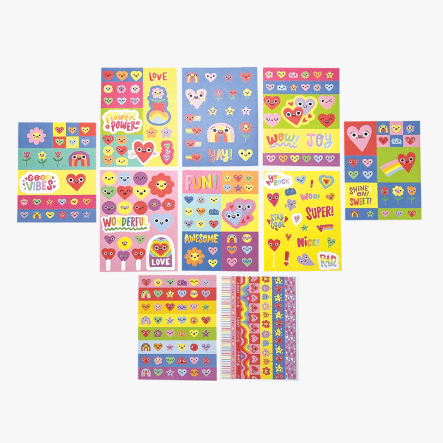 OOLY Stickiville Book - Happy Hearts - hip-kid