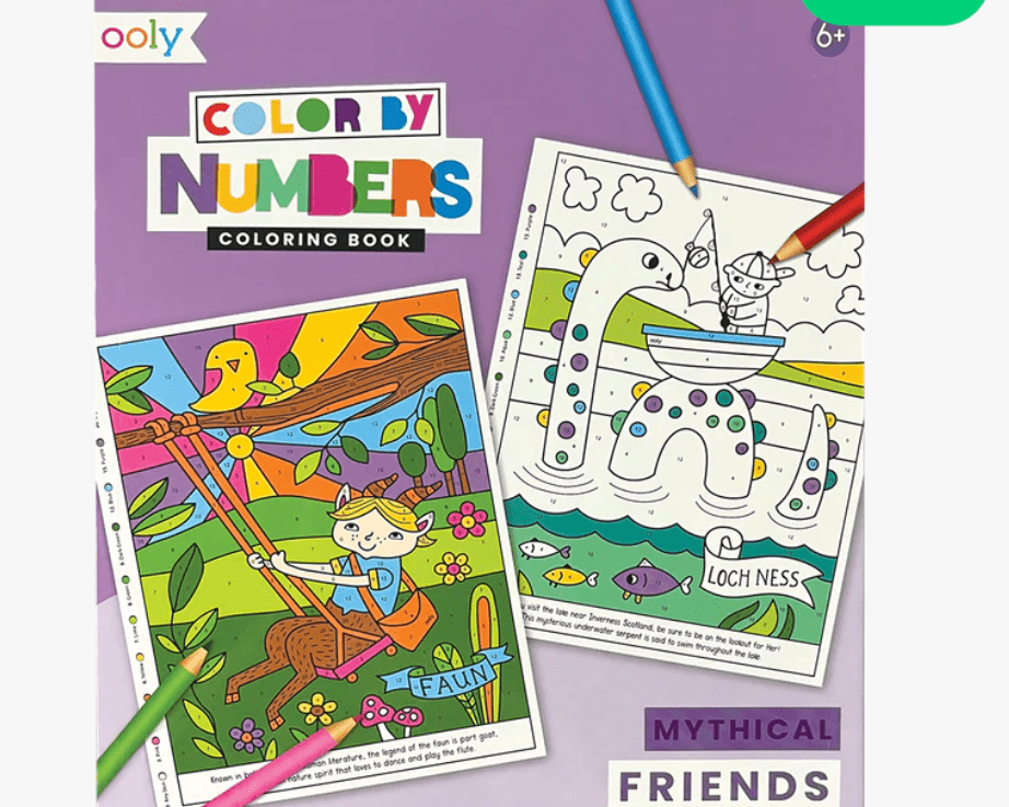 Ooly Color By Numbers - Mythical Friends - hip-kid