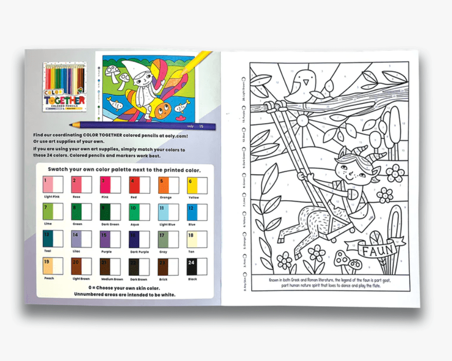 Ooly Color By Numbers - Mythical Friends - hip-kid
