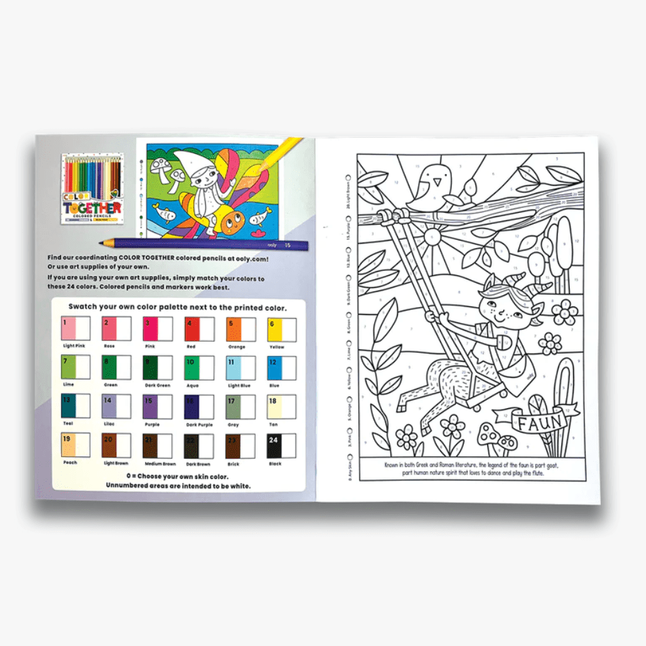 Ooly Color By Numbers - Mythical Friends - hip-kid