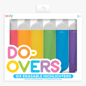 OOLY Do-Overs Erasable Highlighters - Set of 6 - hip-kid