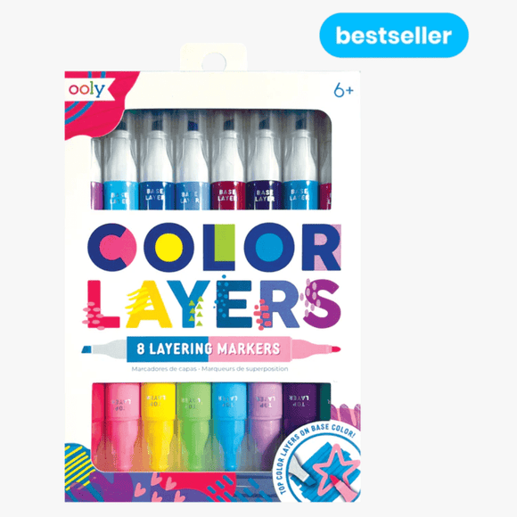 Ooly Color Layers Double-Ended Layering Markers (Set of 8/16 Colors) - hip-kid