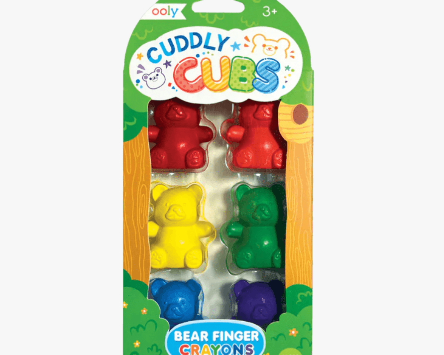 Ooly Cuddle Cubs Bear Finger Crayons - hip-kid