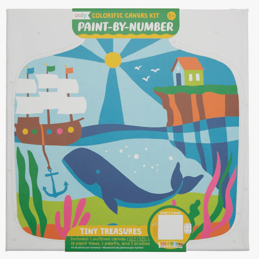 Ooly Colorific Canvas Paint by Number Kit - Tiny Treasures - hip-kid