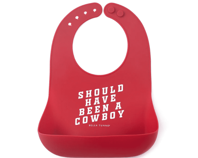 Bella Tunno Cowboy Wonder Bib - Cherry - hip-kid