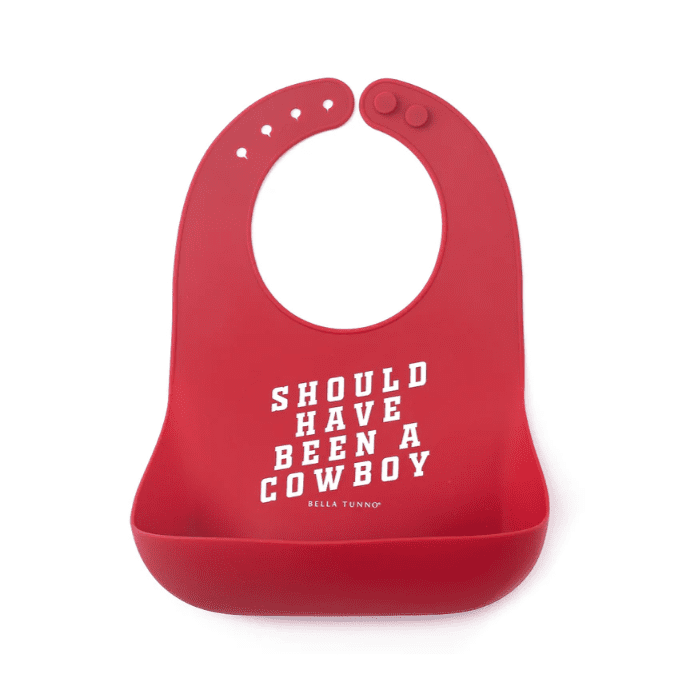 Bella Tunno Cowboy Wonder Bib - Cherry - hip-kid