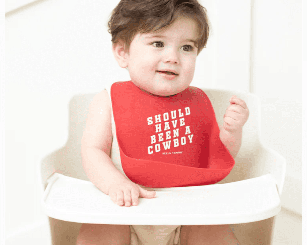Bella Tunno Cowboy Wonder Bib - Cherry - hip-kid