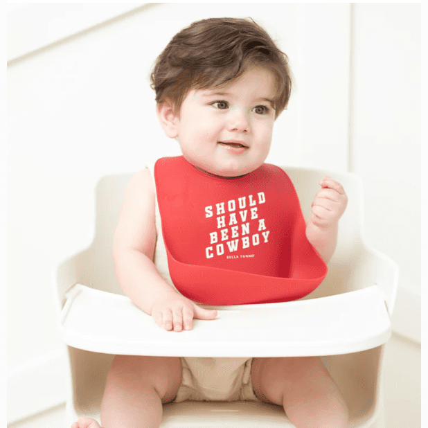 Bella Tunno Cowboy Wonder Bib - Cherry - hip-kid