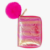 Zomi Gems - Shiny Dotted Heart Wallet - hip-kid