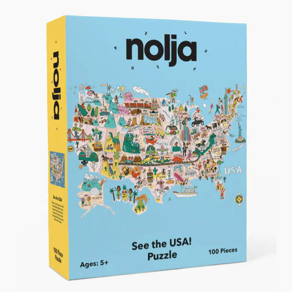 Nolja See the USA! 100pc Puzzle - hip-kid