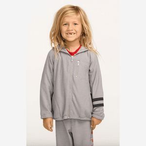 Chaser Zip Up Hoodie & Easy Pant Set - Silver Gray - hip-kid
