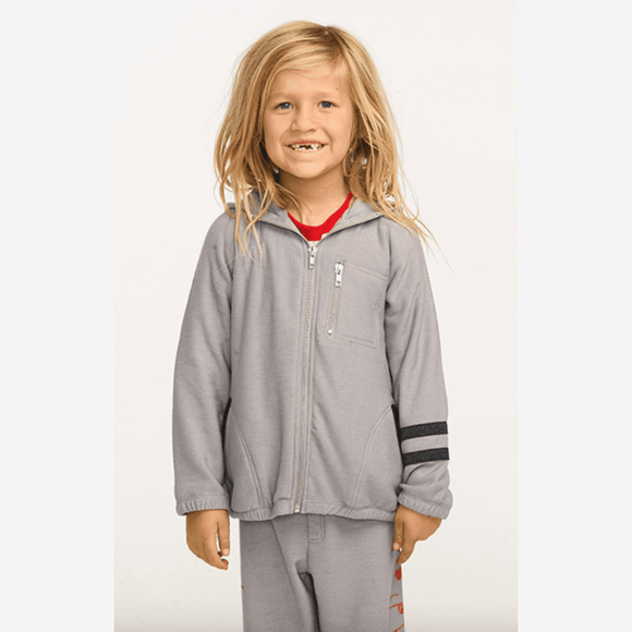 Chaser Zip Up Hoodie & Easy Pant Set - Silver Gray