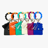 Mavi Bandz Assorted Fall Wallet Silicone Bead Tassel Keychains - hip-kid