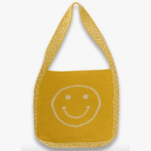 Mavi Bands Karma Collection Smiley Face Boho Tote Bag - hip-kid