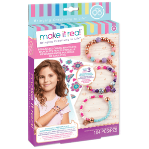 Make It Real Bedazzled Charm Bracelets Blooming Creativity Kit - hip-kid