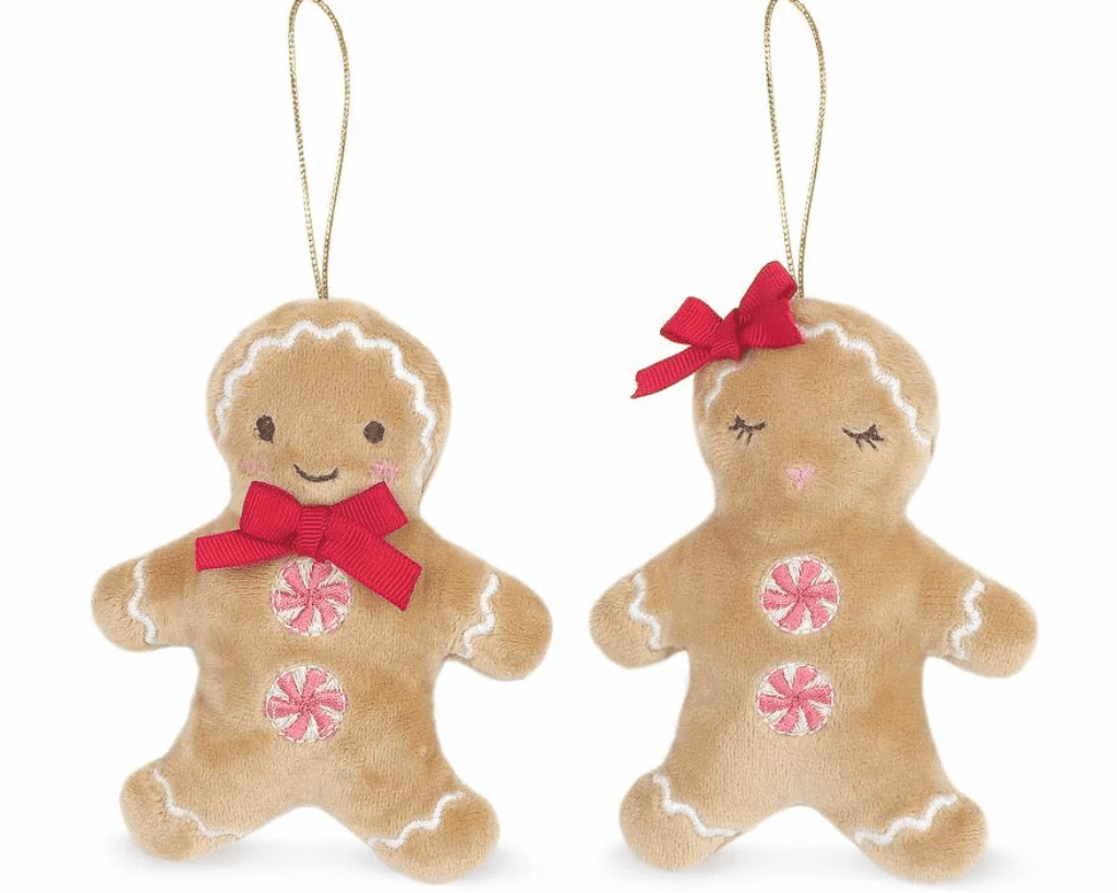 Mon Ami Gingerbread Couple Ornaments Decor - hip-kid