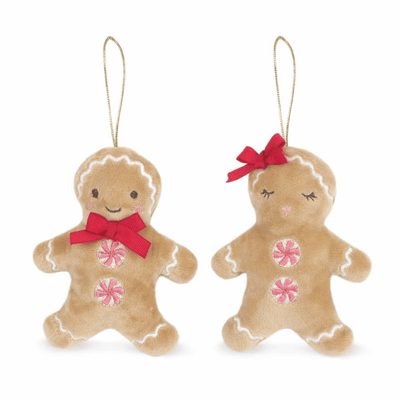 Mon Ami Gingerbread Couple Ornaments Decor - hip-kid