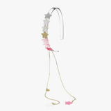 Lilies & Roses Mini Stars Pearlized Pink Headband with Charms - hip-kid