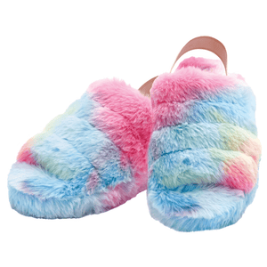 Iscream Rainbow Furry Slippers - hip-kid