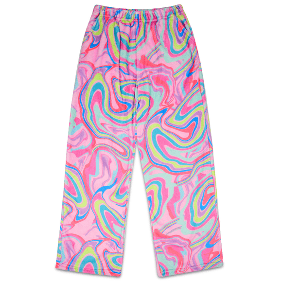 Iscream Color Swirl Plush Pants - hip-kid