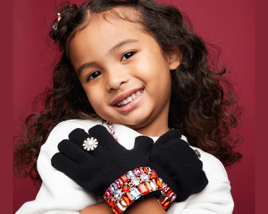 Super Smalls Ice Skating Jeweled Gloves - hip-kid