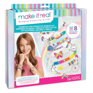 Make It Real Rainbow & Pearls DIY Jewelry Kit - hip-kid