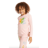 Chaser Raglan Peace Pullover & Pant Set - Almond Blossom - hip-kid