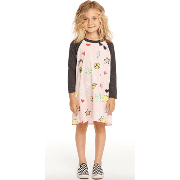 Chaser Checkered Lips Nightgown - Almond Blossom - hip-kid