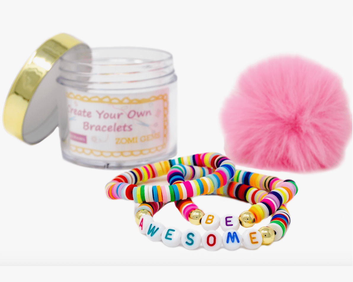 Zomi Gems - DIY Disk Bead Message Bracelet - Rainbow - hip-kid