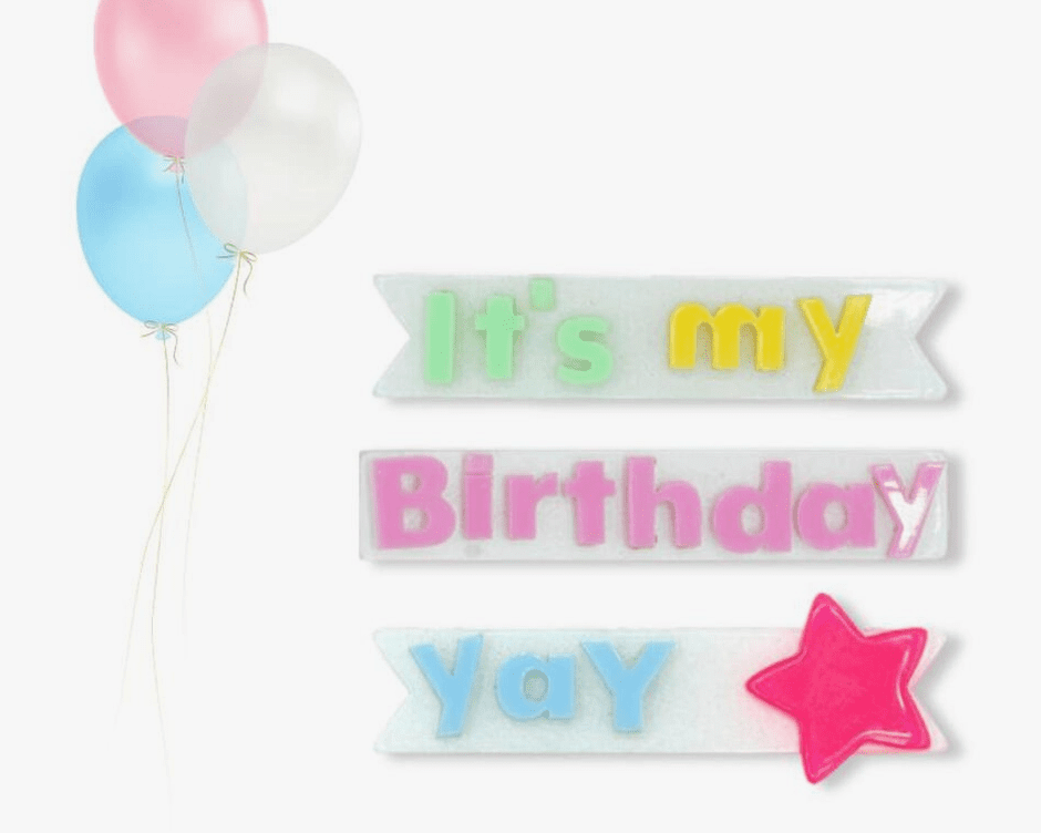 Lilies & Roses Its My Birthday Alligator Clips - hip-kid