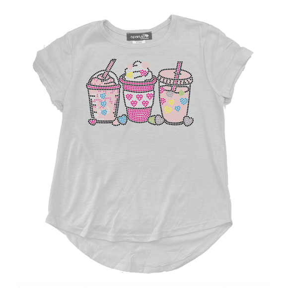 Sparkle by Stoopher Tee - White Drinks On Me - hip-kid