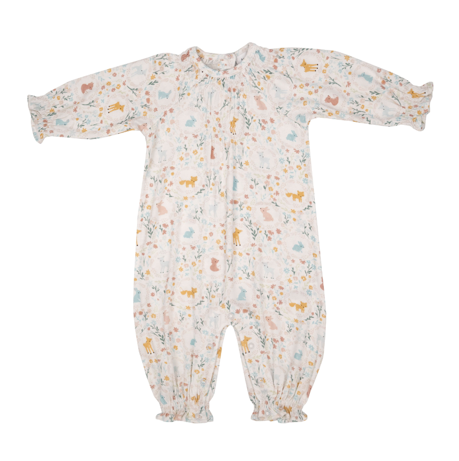 Angel Dear Ditsy Hedgehog Zip Footed Coverall (Baby) at Nordstrom Rack - Baby Girls Rompers & One-Pieces