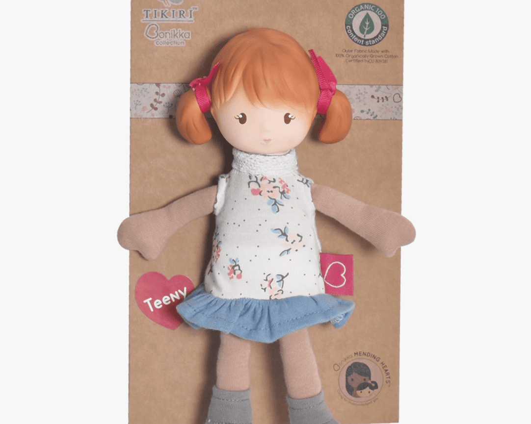 Tikiri Teeny Organic Doll With Natural Rubber Head - hip-kid