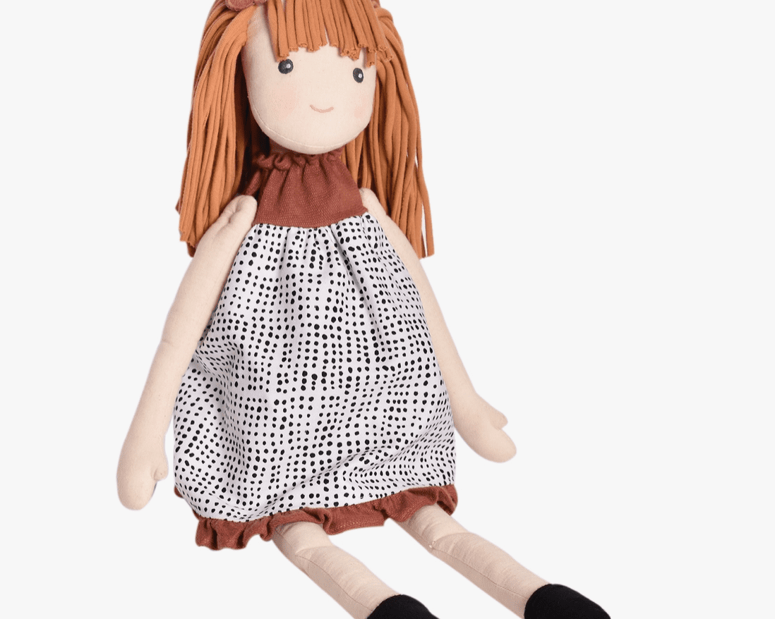 Bonikka Amber Doll in Black & White Printed Dress - hip-kid