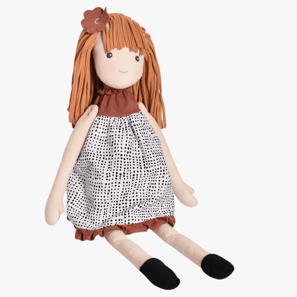 Bonikka Amber Doll in Black & White Printed Dress - hip-kid