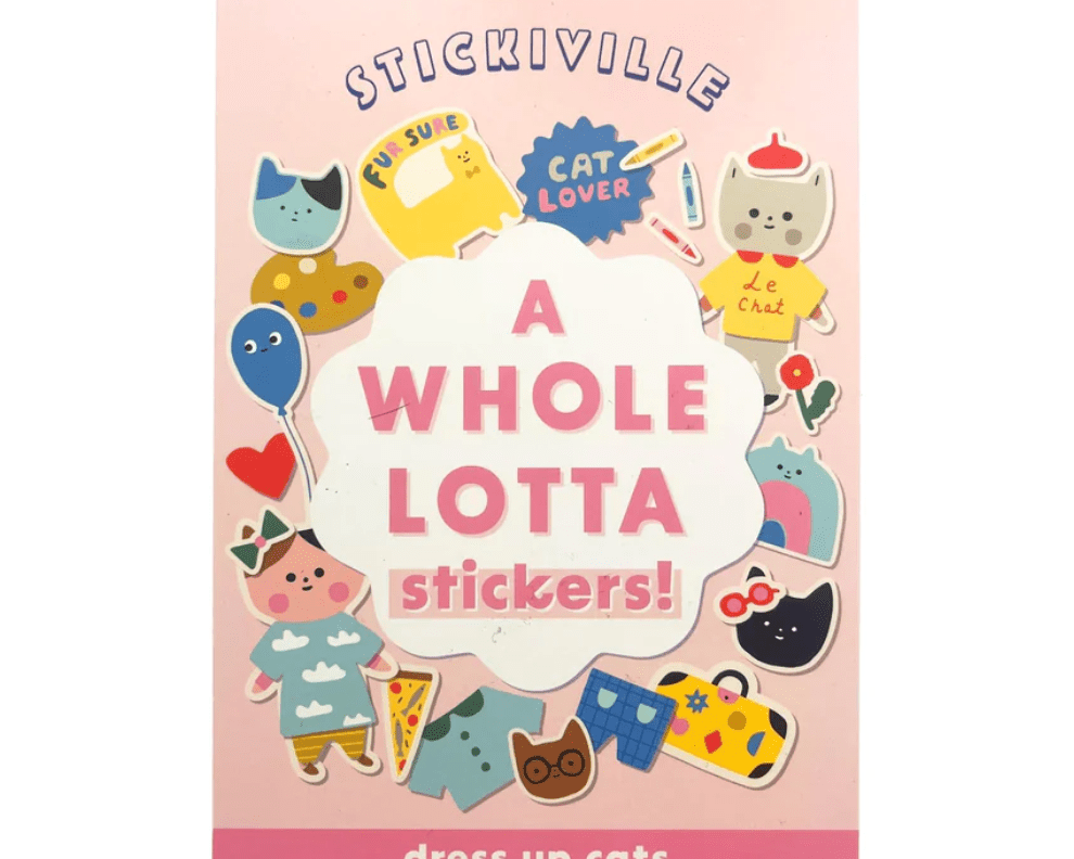 OOLY Stickiville Stickers X Suzy A Whole Lotta Stickers - Dress Up Cats - hip-kid